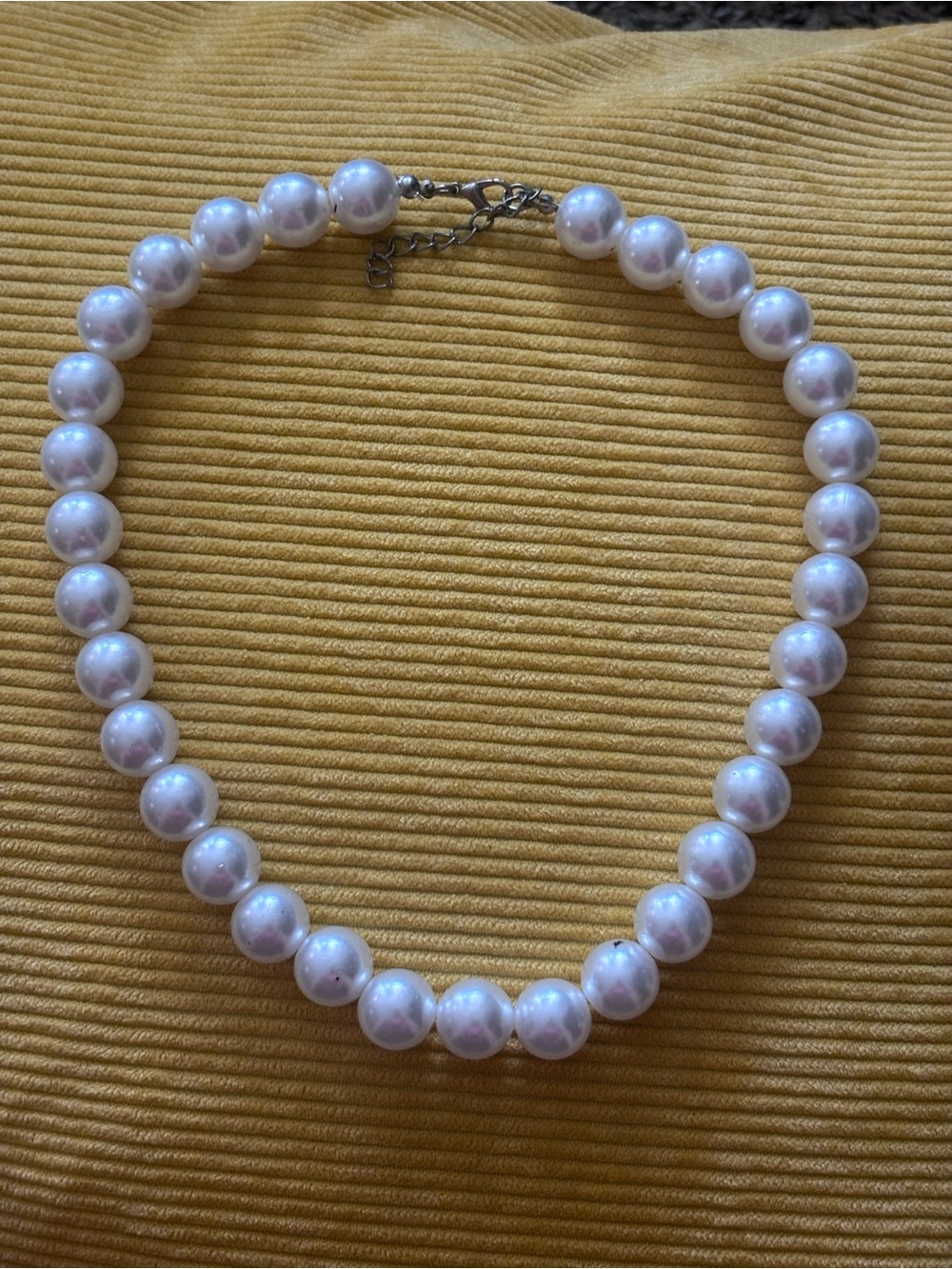 XL White Pearl Beaded Necklace - Elegant Women’s Jewelry